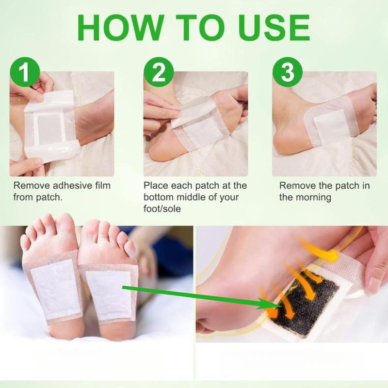 đ Juxek⢠Foot Detox Patches-Relax ⢠Detox ⢠Sleep Better