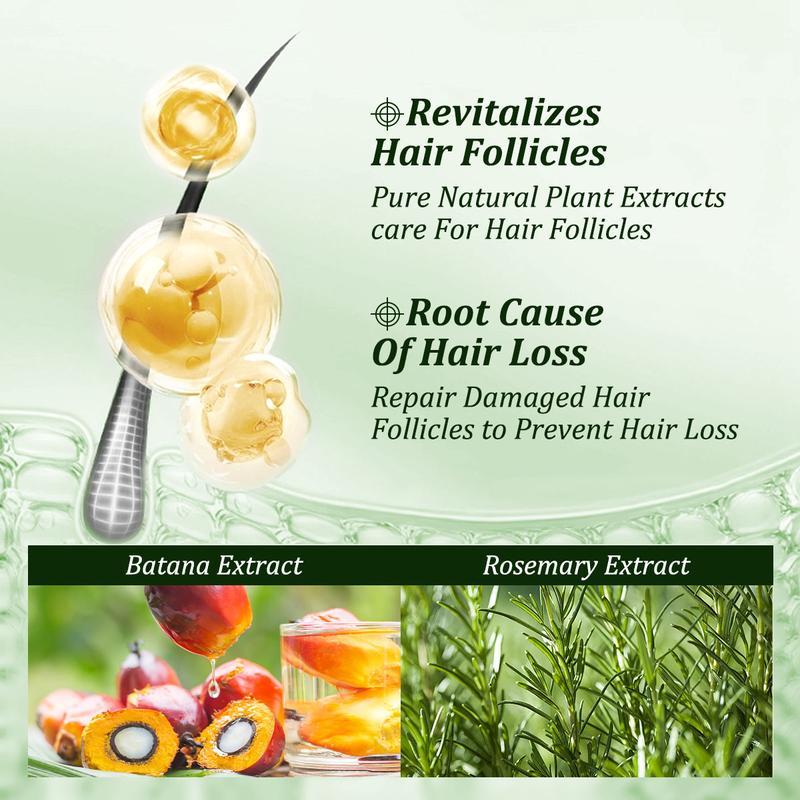 Newyuo Batana Oil & Rosemary Shampoo - Nourishing Volumizing Shampoo for Men and Women - Cleanses the scalpļ¼Reduces hair loss, repairs damage and aids hair growth