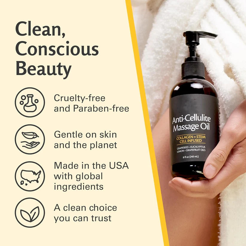 Final 3 Hours: 60%OFF🔥Naturals Cellulite Massage Oil