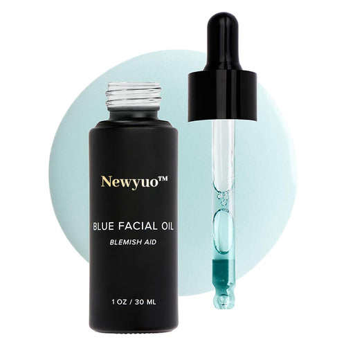Newyuo™ Blue Facial Oil, Anti-Aging, Blemish & Breakout Control, For Normal, Combination & Oily Skin