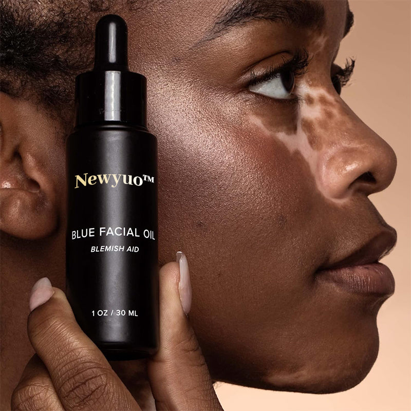 Newyuo™ Blue Facial Oil, Anti-Aging, Blemish & Breakout Control, For Normal, Combination & Oily Skin