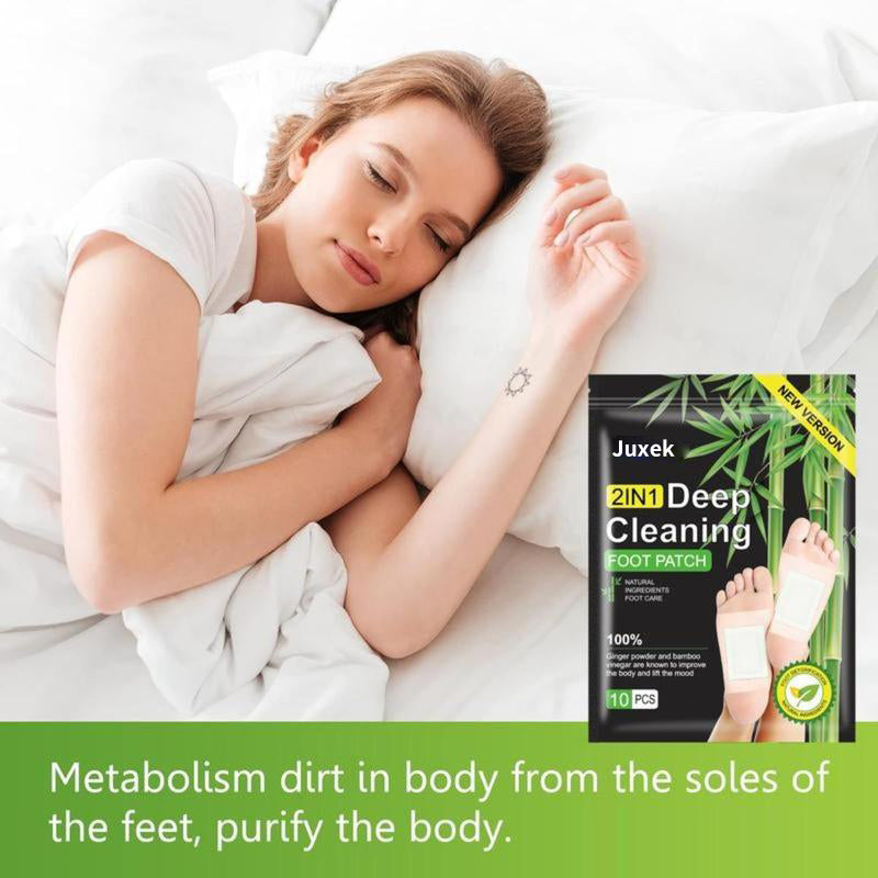 đ Juxek⢠Foot Detox Patches-Relax ⢠Detox ⢠Sleep Better