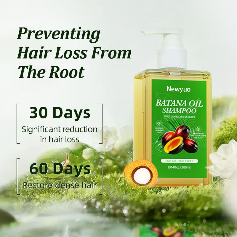 Newyuo Batana Oil & Rosemary Shampoo - Nourishing Volumizing Shampoo for Men and Women - Cleanses the scalpļ¼Reduces hair loss, repairs damage and aids hair growth