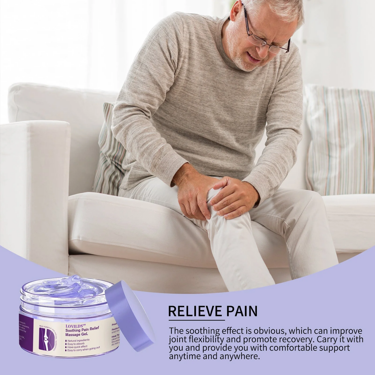 š„Ends Tonight: Get 60% OFF Before Itās Gone!šLOVILDS⢠AOA-Approved Pain Relief Gel ā With Turmeric & Emu Oil for Arthritis & Joint Support